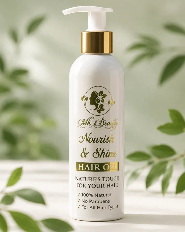 MH Beauty Nourish & Shine Hair Oil – Natural Hair Care for Strong & Healthy Hair