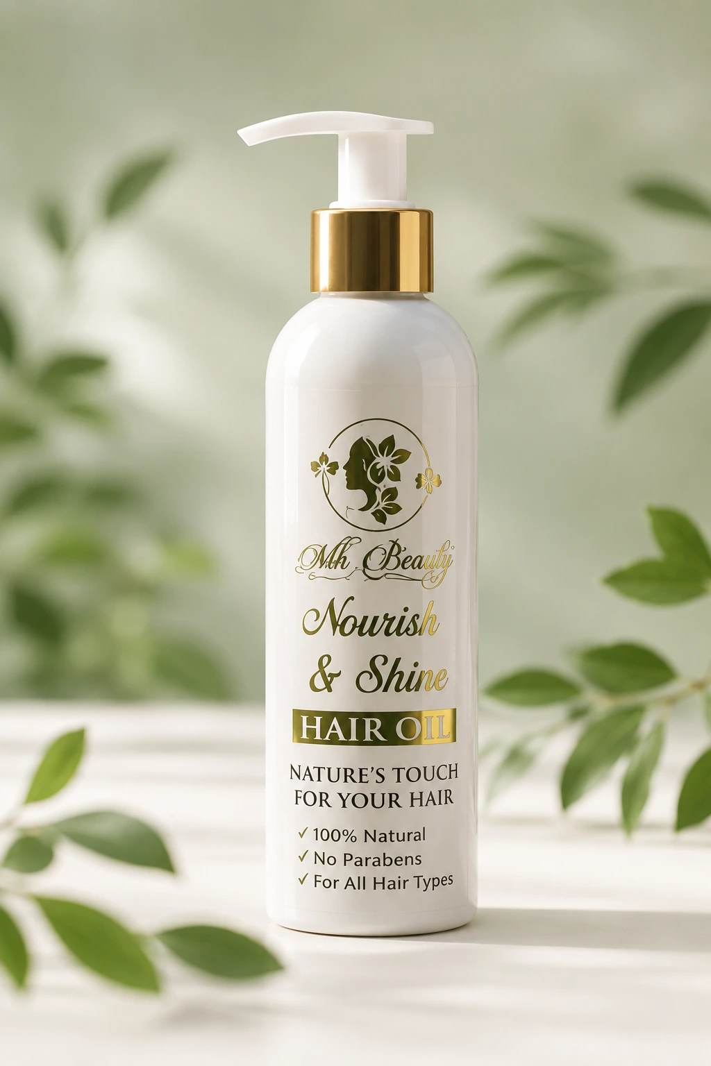 MH Beauty Nourish & Shine Hair Oil – Natural Hair Care for Strong & Healthy Hair